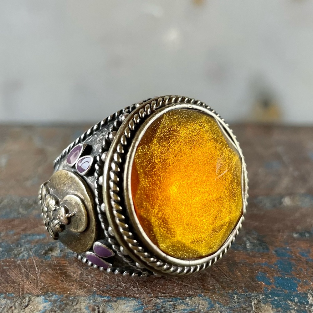 Vintage & Rare Lucky Brand Good Luck Buddha Ring